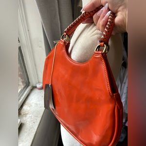 NWT Donald Pliner orange shoulder bag